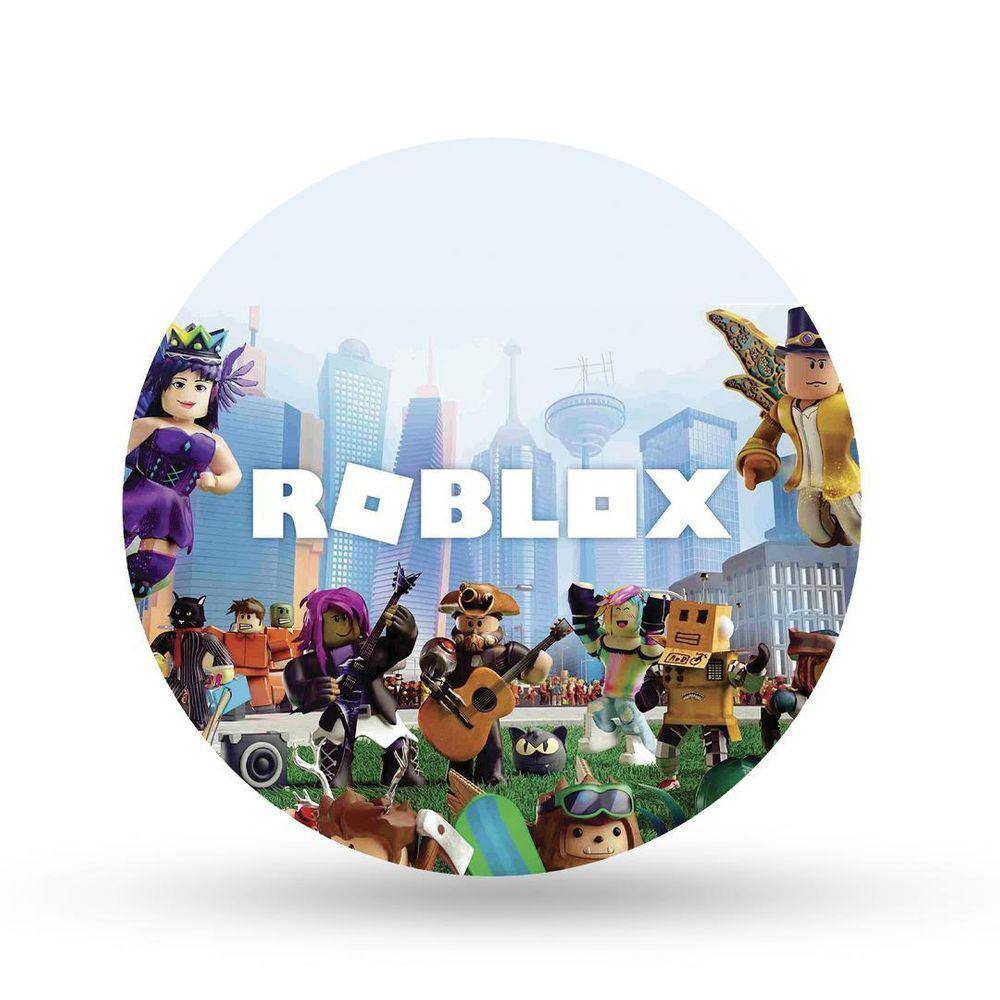 PAINEL ABRE FÁCIL ROBLOX REDONDO EM TECIDO NÃO PRECISA DE SUPORTE MONTE EM  SEGUNDOS