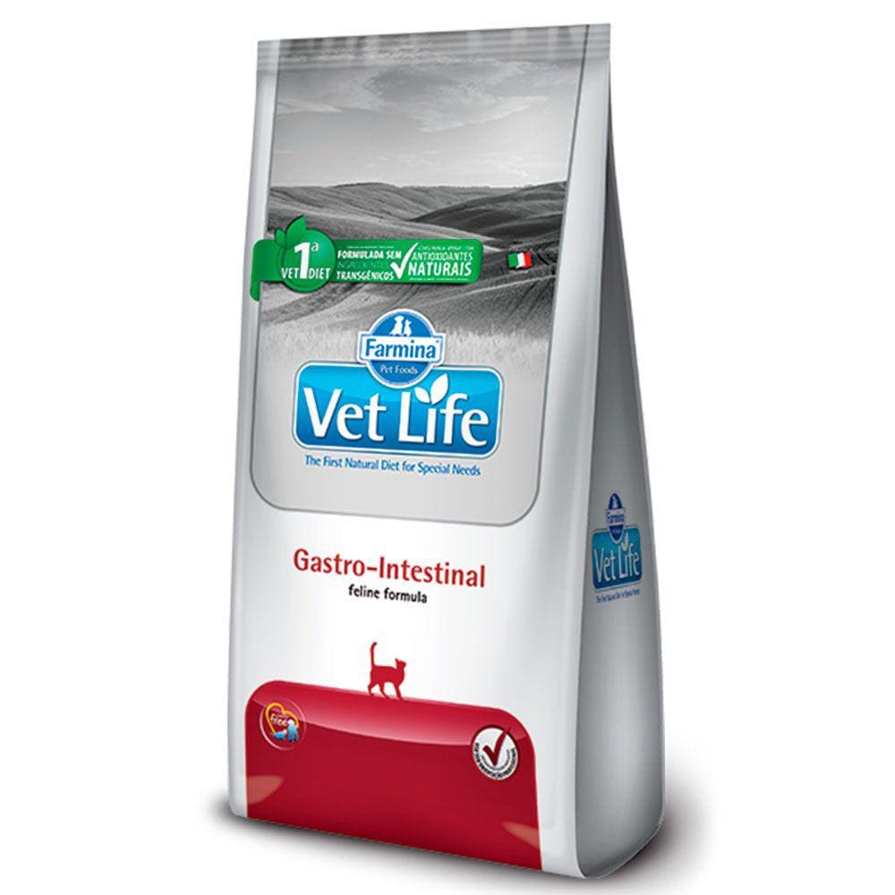 Ração Vet Life Gatos Adultos GastroIntestinal 2kg