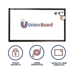 Moldura/Lousa Interativa Touchscreen Unionboard 49