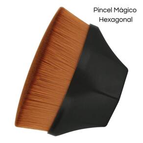 Pincel Mágico Hexagonal Maquiagem Base Blush Pó Cerda Macia