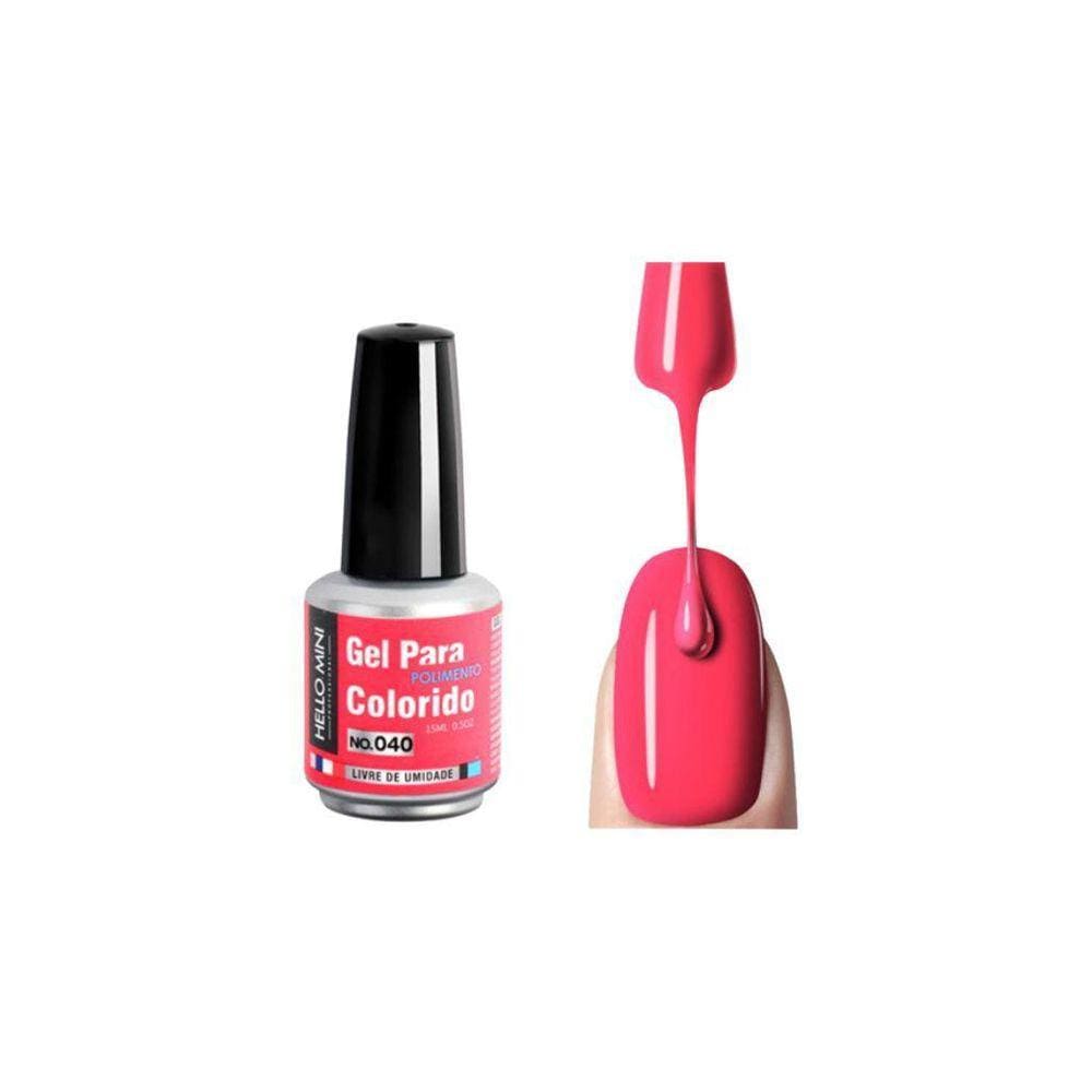 Esmalte Hello Mini Para Polimento Colorido - Hj106-40