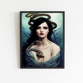 Quadro Decorativo Deusa Lilith 45X34Cm Branca