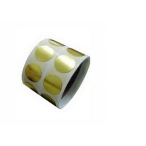 Etiqueta Bolinha Dourada 1,5 Cm Rolo C/1000 Unidades