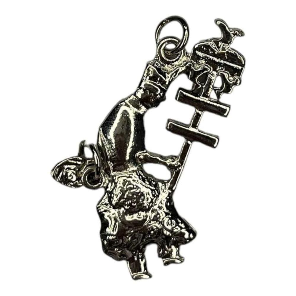 Pingente Oxalá Imagem 3,4 Cm Niquelado