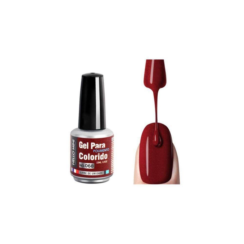 Esmalte Hello Mini Para Polimento Colorido - Hj106-68