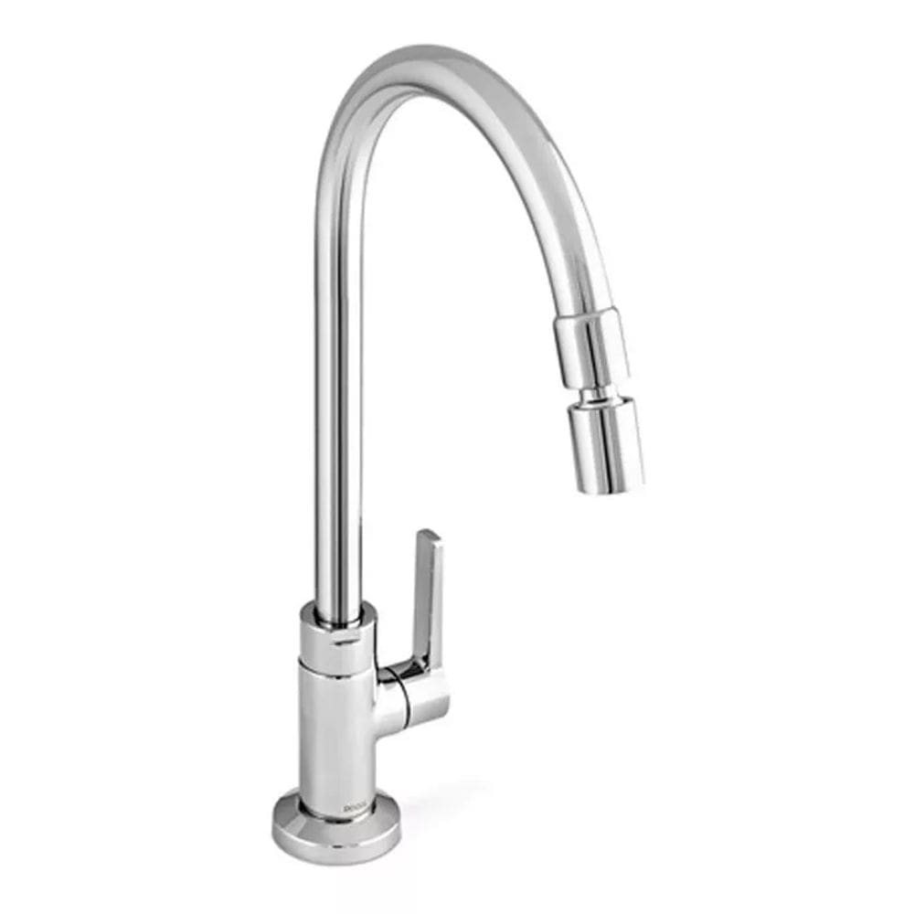 Torneira Para Cozinha Docol Gali Cromado De Mesa Bica Alta 00801306