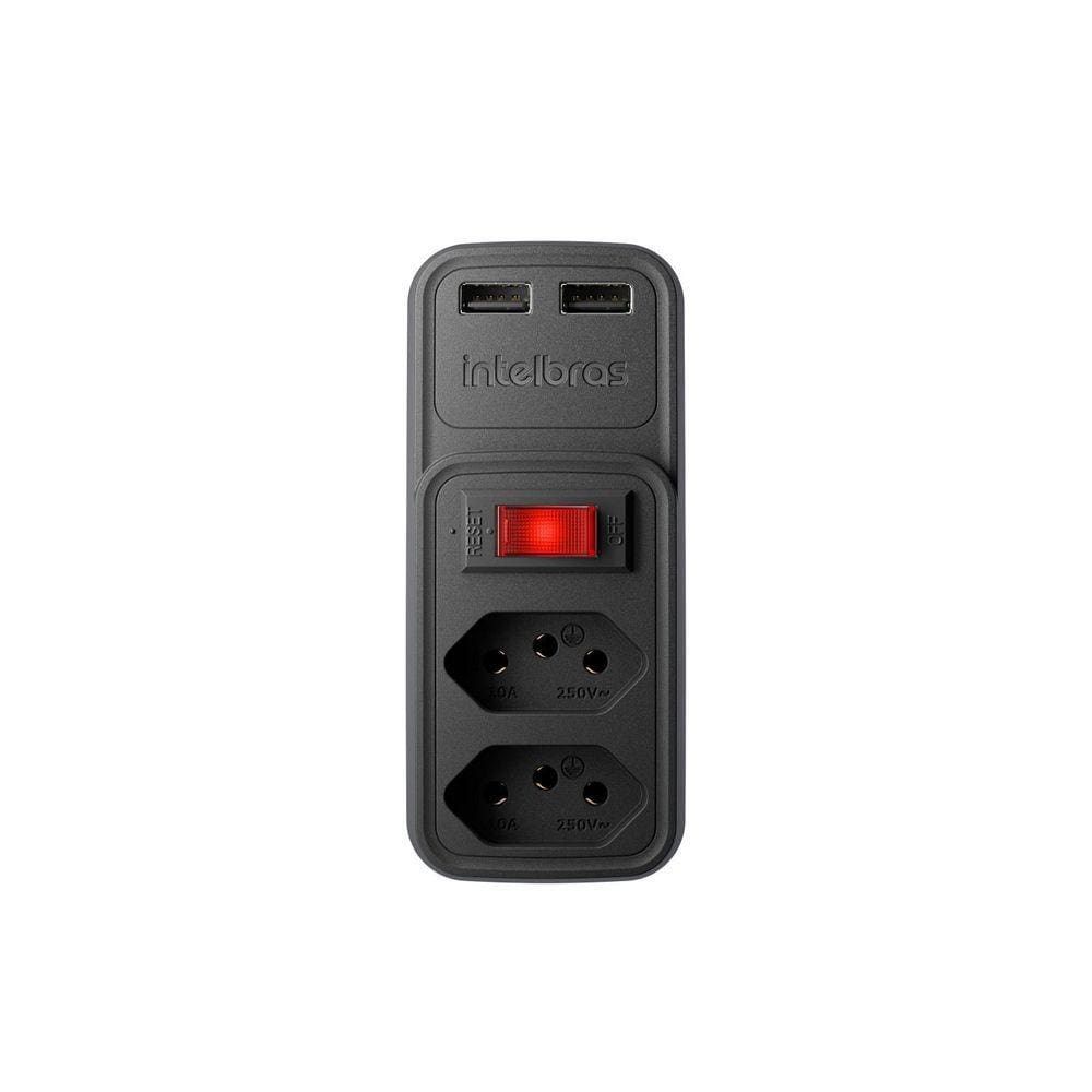 Tomada Dupla Usb Parede Adaptador Carregador Intelbras