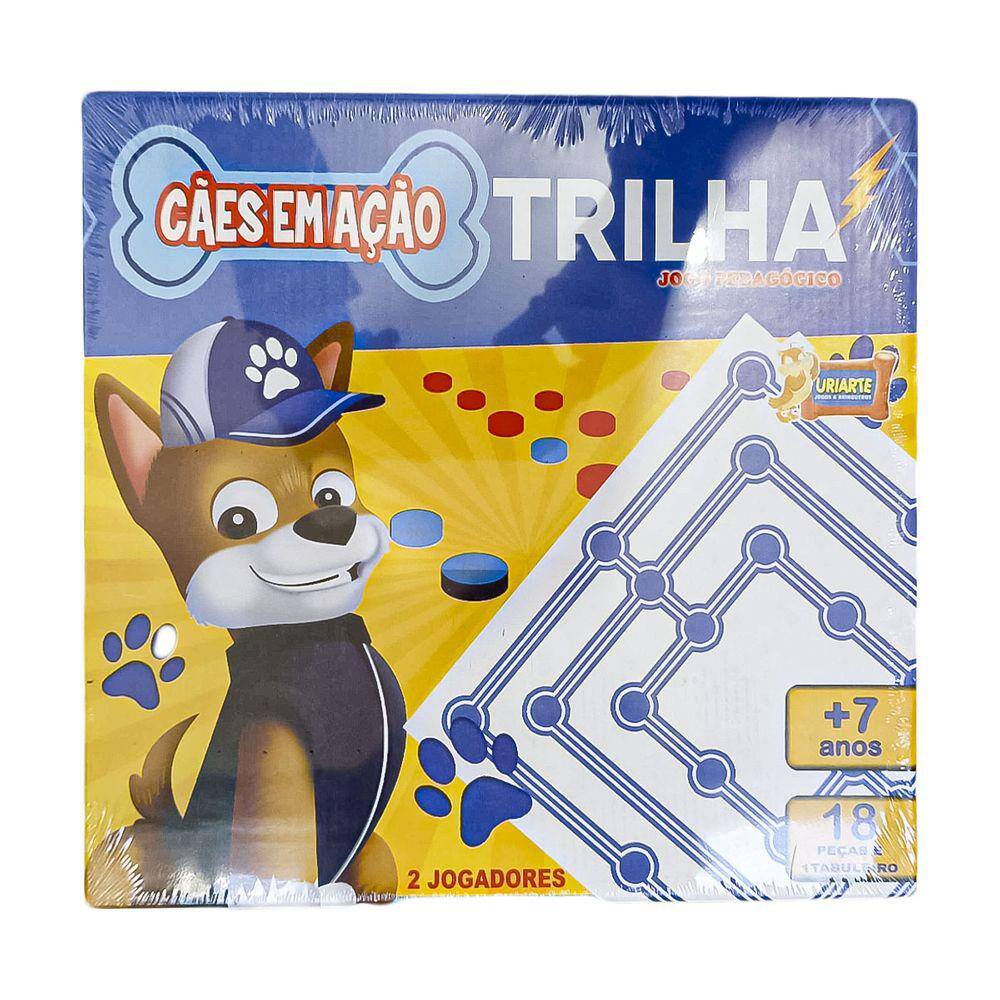 Jogo de Tabuleiro Damas Cães em Ação