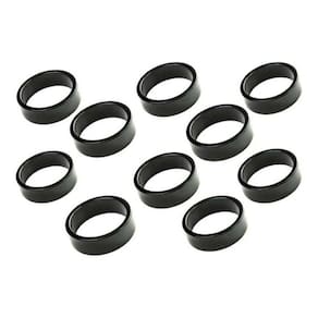 Kit 10 Arruela Calço Espaçador Direção Aheadset 10Mm Preto