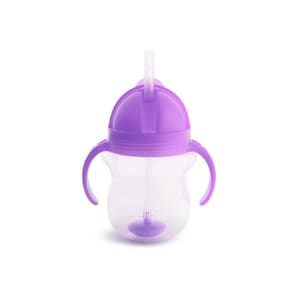 Copo Treinamento Click Lock C/Canudo 207ml +6m Roxo Munchkin