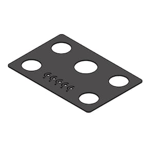 Vidro Preto para Cooktop 5 Bocas Nardelli