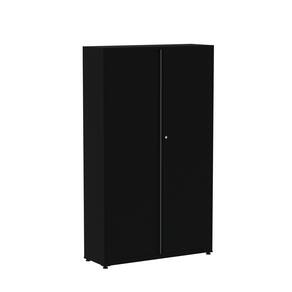 Armário 2 Portas 4 Prateleiras AP403SL Aço Pandin Móveis Preto