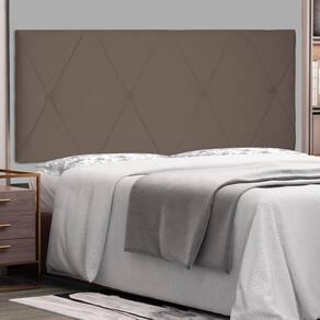 Cabeceira Suspensa Solteiro 90cm Suede Aquilla Spezzia Caramelo