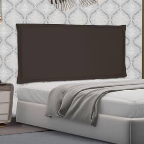 Cabeceira Suspensa Queen 160cm Suede Aquilla Spezzia Café