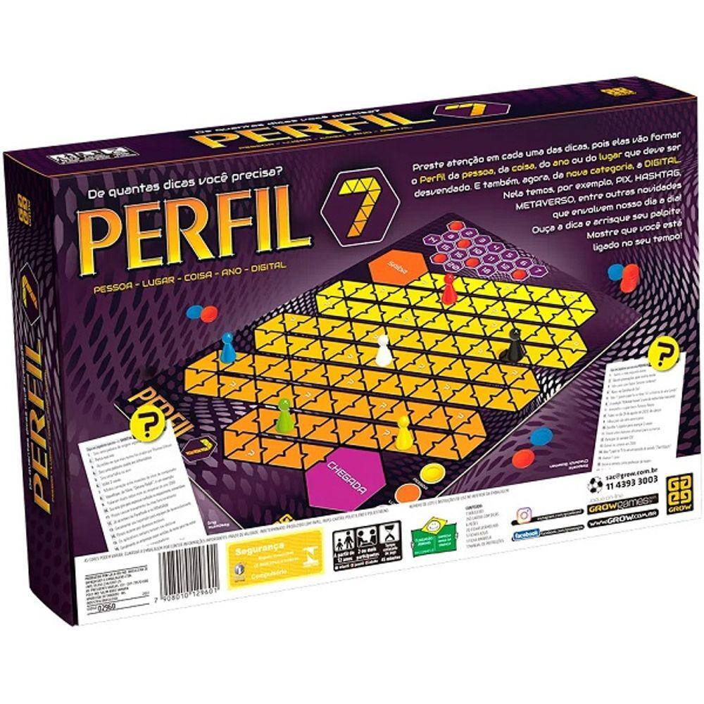 Jogo Perfil 7 Adulto GROW 02960 | Casas Bahia