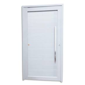 Porta de PVC Pivotante Lambri 216x130cm Tecplus100 Brimak Branco