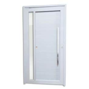 Porta de PVC Pivotante 216x120cm Premium Tecplus100 Brimak Branco