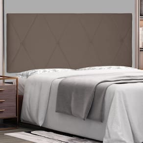 Cabeceira Suspensa Queen 160cm Suede Esmeralda Spezzia Caramelo