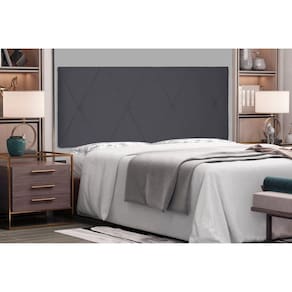Cabeceira Suspensa Queen 160cm Suede Aquilla Spezzia Cinza