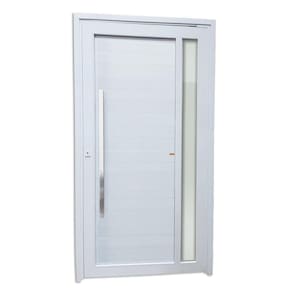 Porta de PVC Pivotante 216x120cm Visione Tecplus100 Brimak Branco