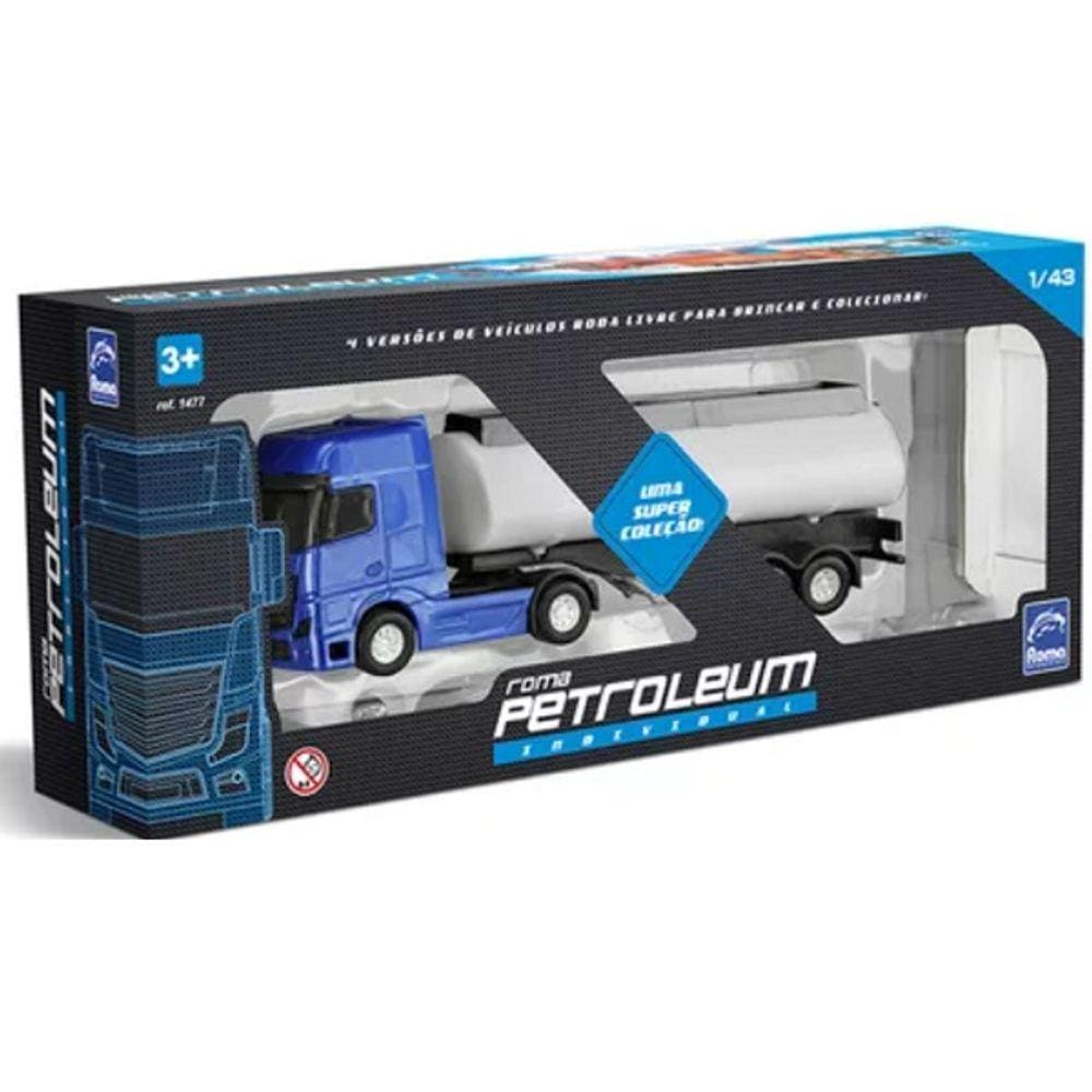 Brinquedo Caminhão Baú Diamond Truck Azul 1330 - Roma