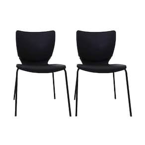 Conjunto 2 Cadeiras Empilháveis Mono Prima Design Preto