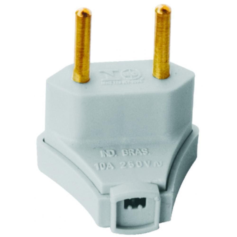 Pino Plug Triangular 2 Polos 10A 250V Perlex