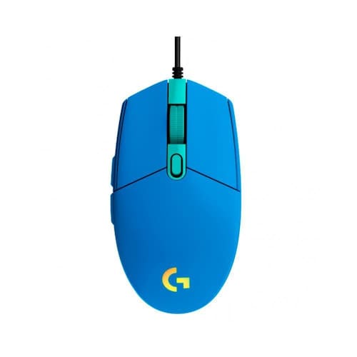Imagem do produto Mouse Gamer com fio Logitech G203 Lightsync - Azul em Casas Bahia