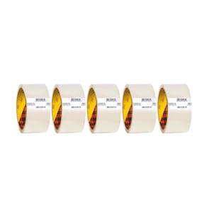 Fita Adesiva Larga Transparente 45X100 Kit 5