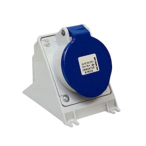 Tomada Steck Sobrepor 2P+T 32A 220V Azul N-3206