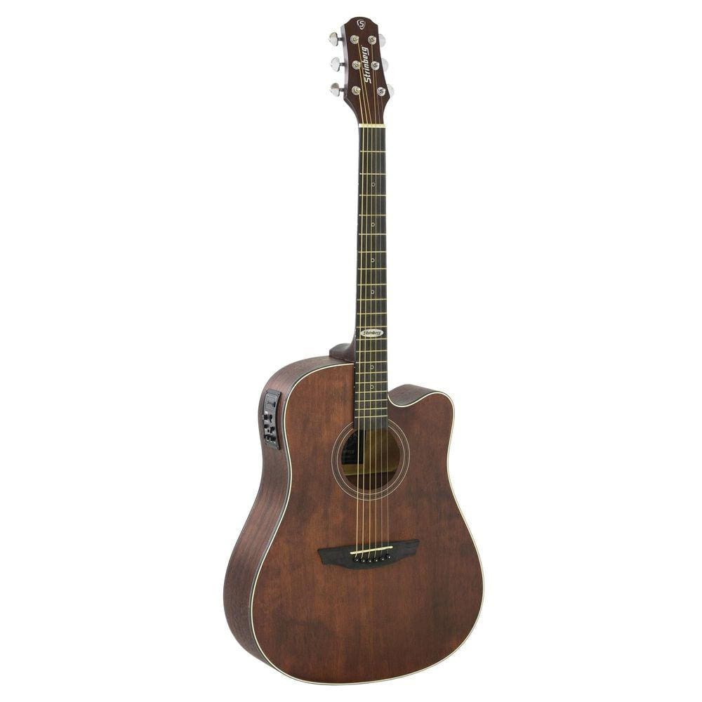 Violao Eletrico Strinberg Folk Sd200 Sms Smoked Satin + Capa