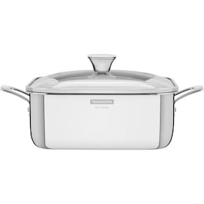 Caçarola Tramontina Grano Quadrada 24Cm Corpo Triplo Inox 4L