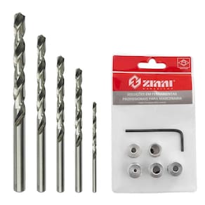 Kit Limitador De Profundidade Com Brocas 2.5Mm A 10Mm Zinni