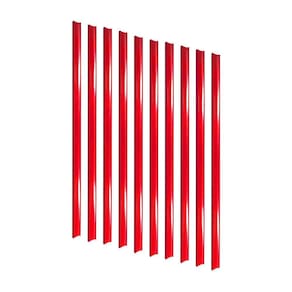 10 Porta Etiqueta Simples 90Cm Vermelho New Plus Sa Gôndolas
