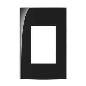 Linha Sleek - Placas 42 3 Postos Horizontais - Ebony