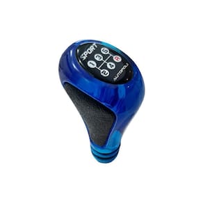 Bola Bolinha Manopla De Câmbio 5 Marchas Azul Ré Para Trás