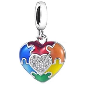 Berloque Charm Pingente Autismo Em Prata 925