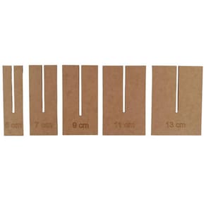 Gabarito Molde Para Laço Mdf Cru Kit Tamanho Ímpares
