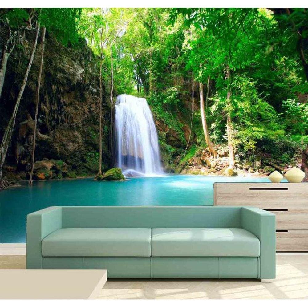 Painel Adesivo Cachoeira 3D 2M² na 020