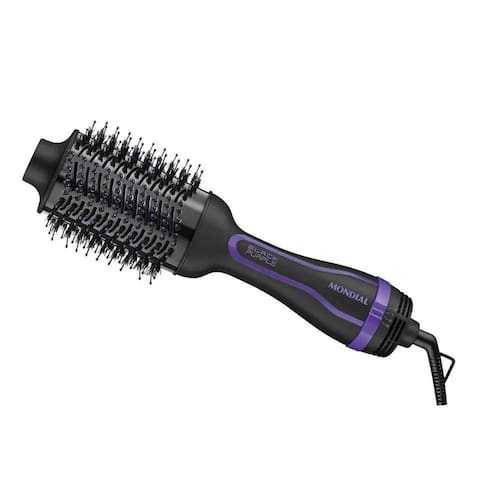imagem-Escova Secadora Mondial Black Purple Es-08 3 Em 1 Alisadora