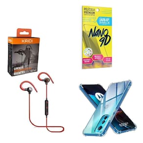 Kit Capinha Motorola Edge 30 Fone Bluetooth E Película 9D
