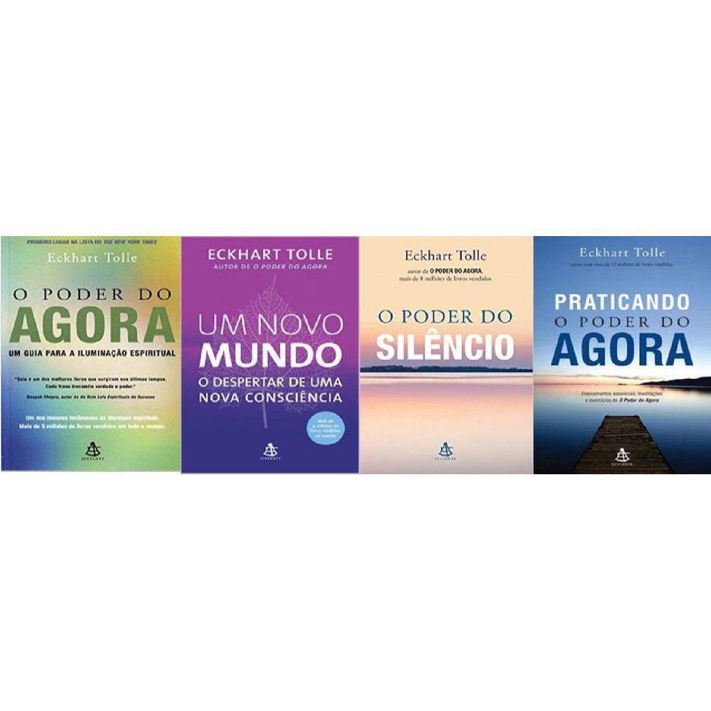 Kit 4 Livros Eckhart Tolle Poder Do Agora