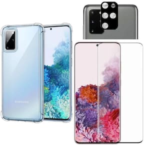 Capinha + Película 3D + Película De Câmera Samsung S20 Plus