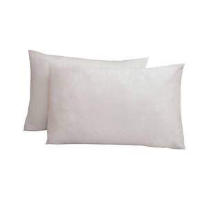 Kit 2 Fronhas King 50X90 100% Algodão 200 Fios Bainha Branco