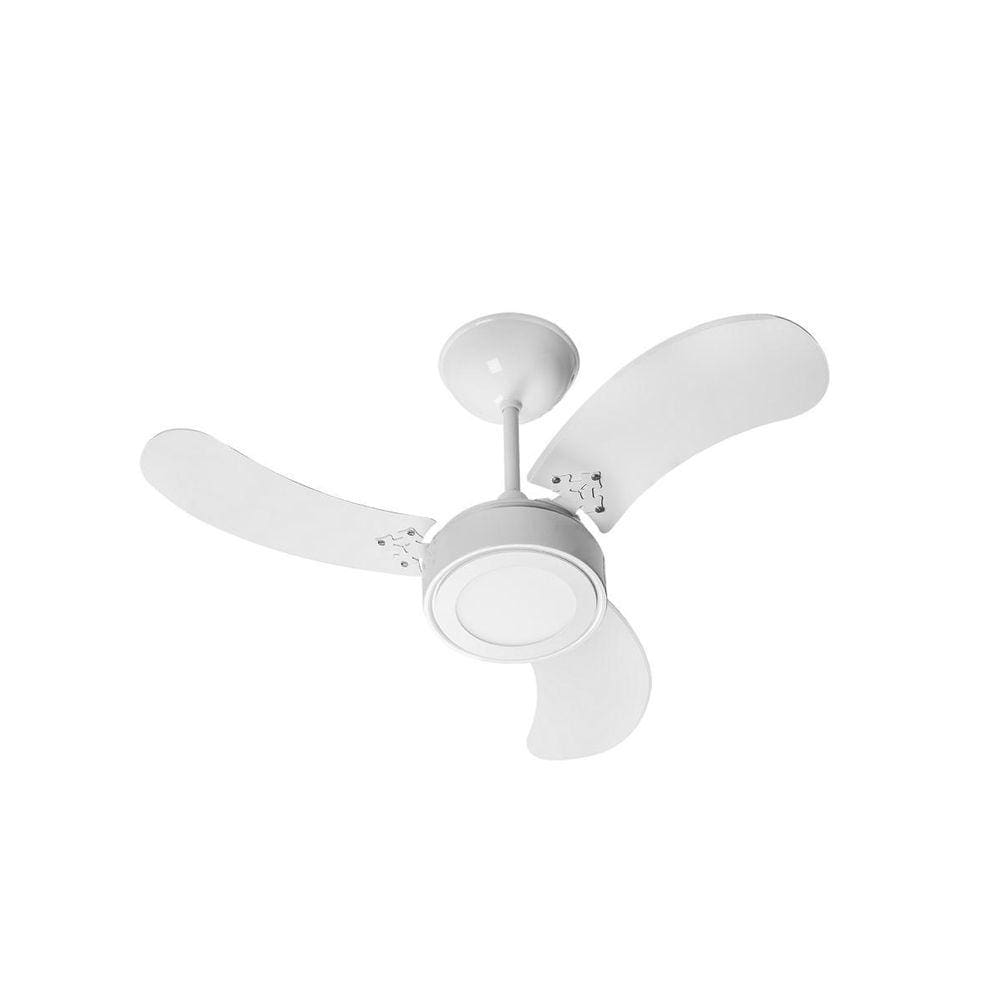 Ventilador De Teto New Led Colors Branco 3 Pás Br 220V 130 W