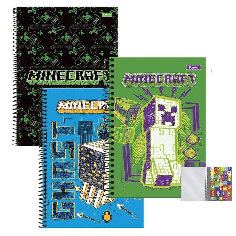 Caderno do geleia minecraft