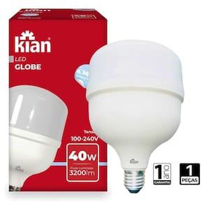 Lâmpada Led Globe 40W Alta Potência 6.500K Branca E27 Bivolt