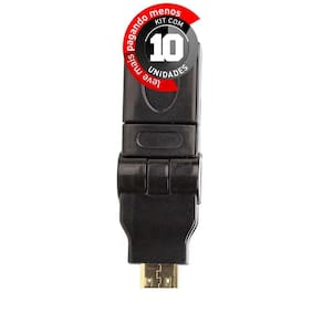 Adaptador Rotativo Mini Hdmi Para Hdmi - Kit Com 10
