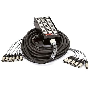 Medusa 12 Vias Com Conectores Xlr Neutrik - 100 Metros