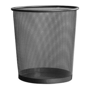 Lixeira De Plástico Para Escritório - Preto